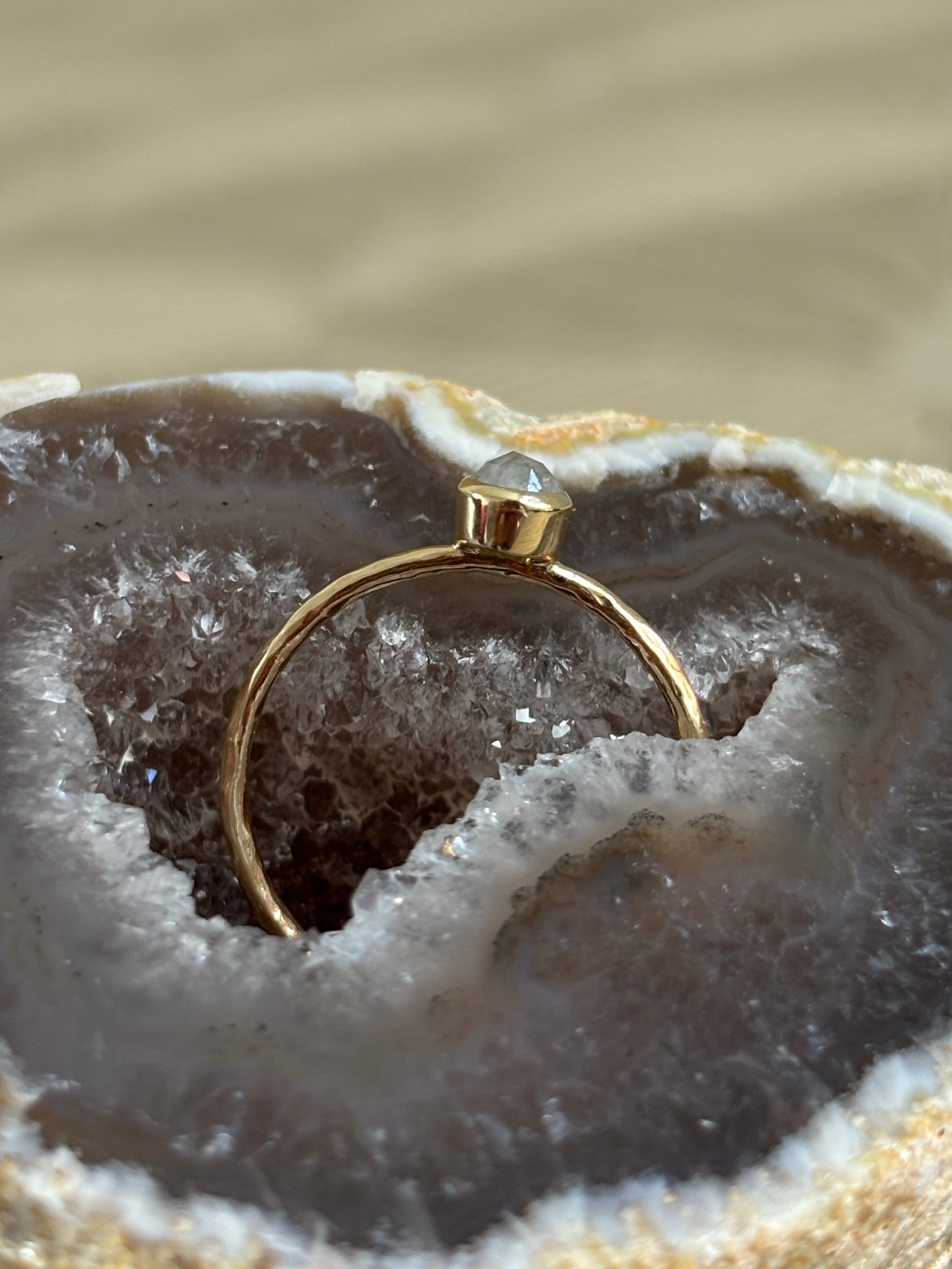 Grijze Diamant Ring