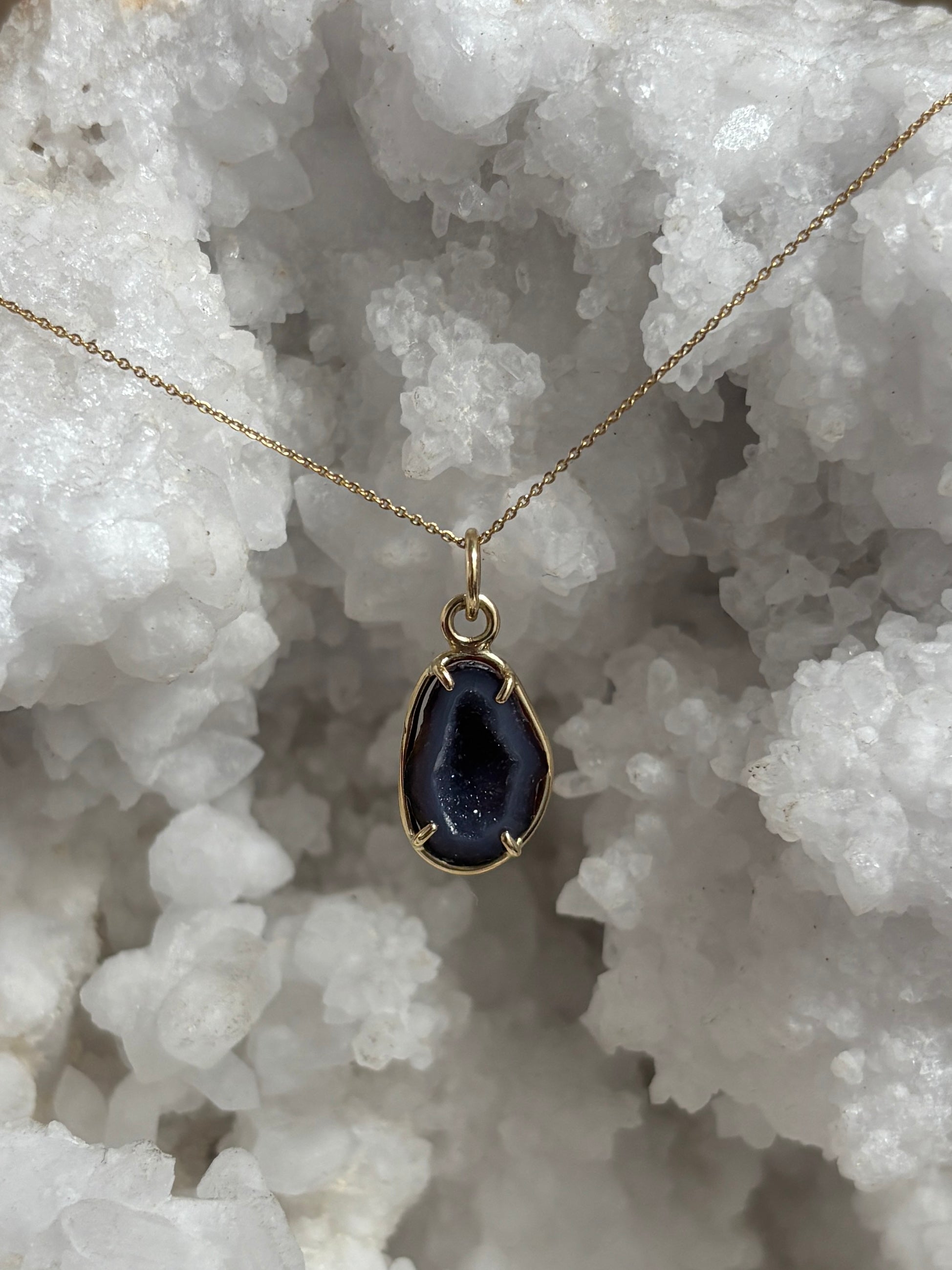 Agaat Geode Hanger