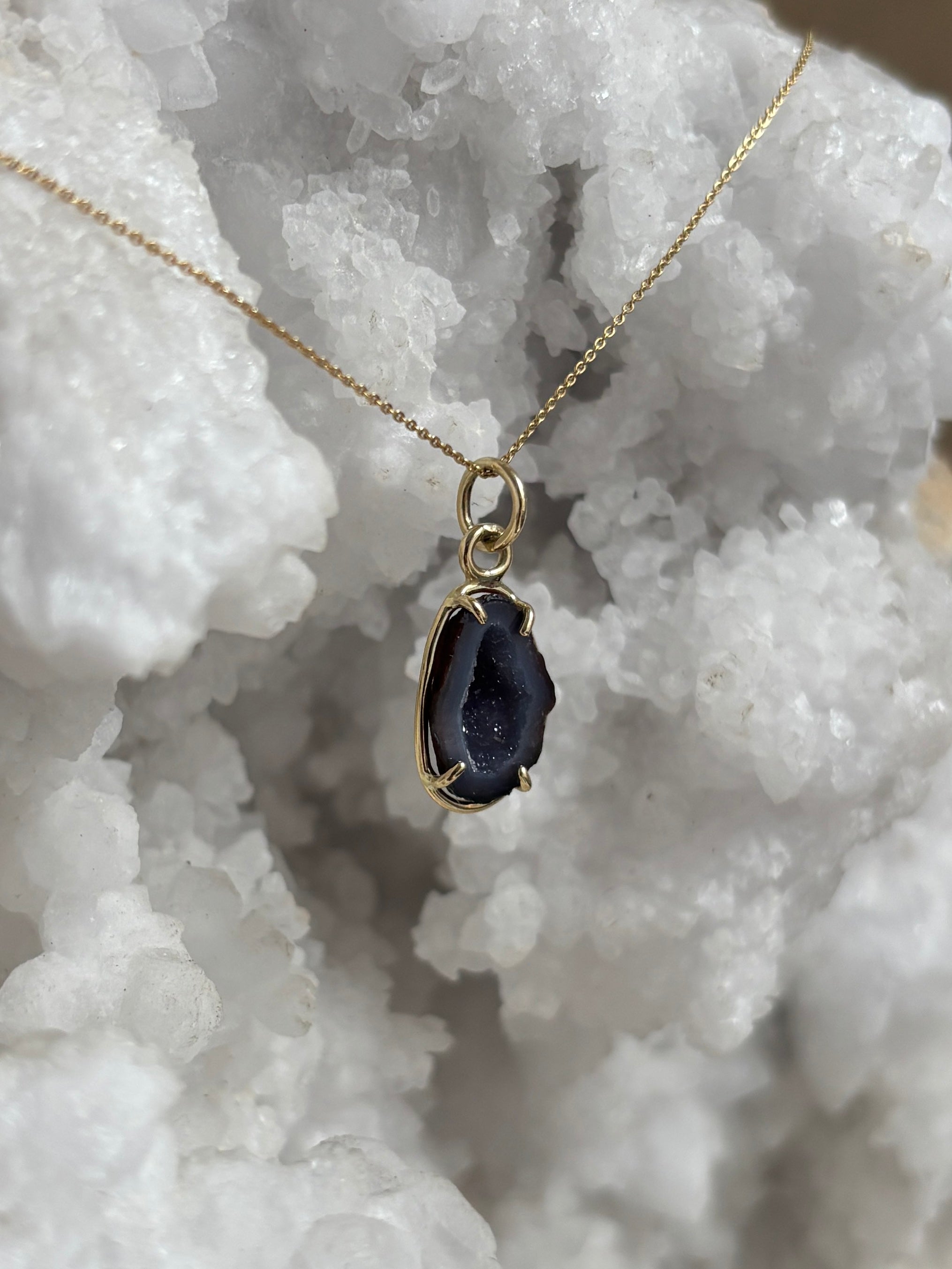 Agaat Geode Hanger