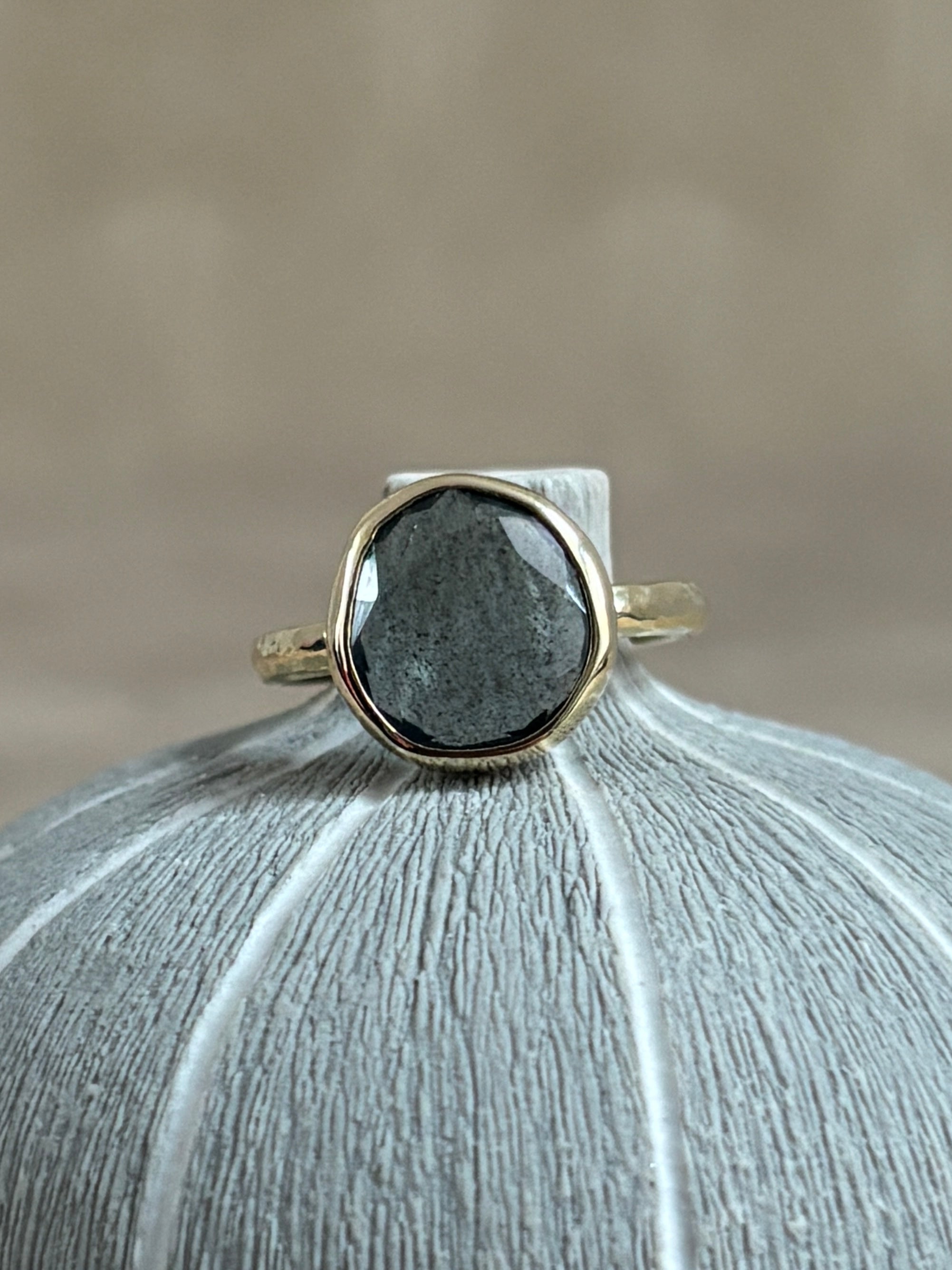 Aquamarijn Kiezel Ring
