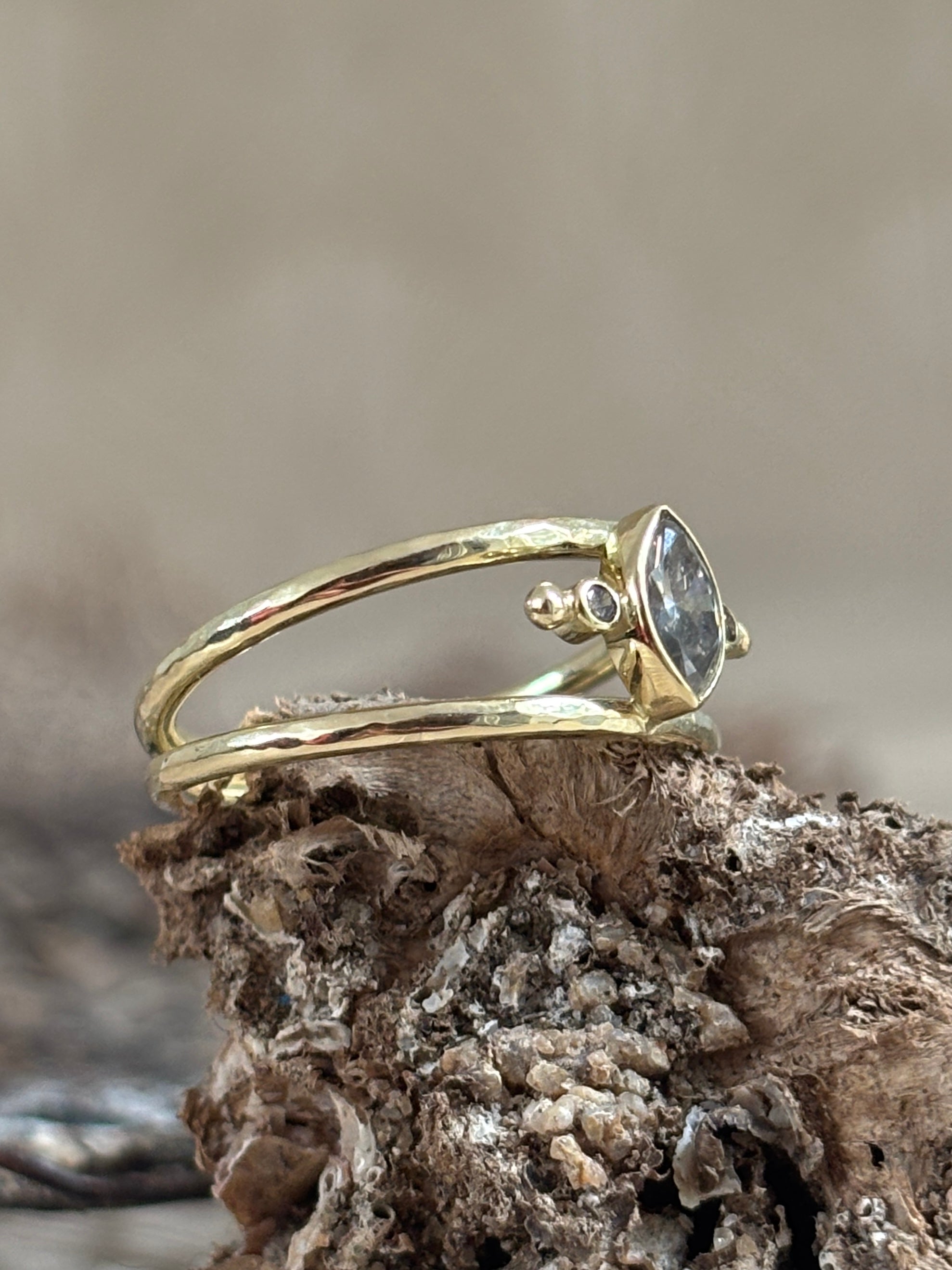 Dubbele Diamant Markies Ring