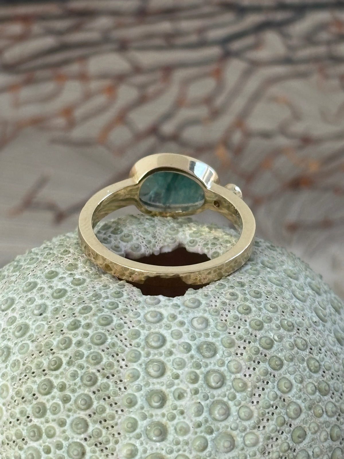 Groene Toermalijn Diamant Ring